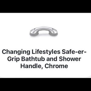 🎁NEW Changing Lifestyles Silver bath/shower handle